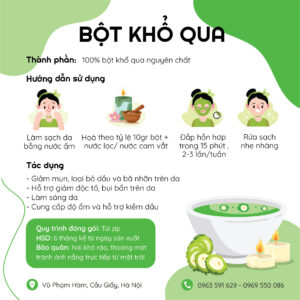 Alternative view of BỘT KHỔ QUA NGUYÊN CHẤT 100G