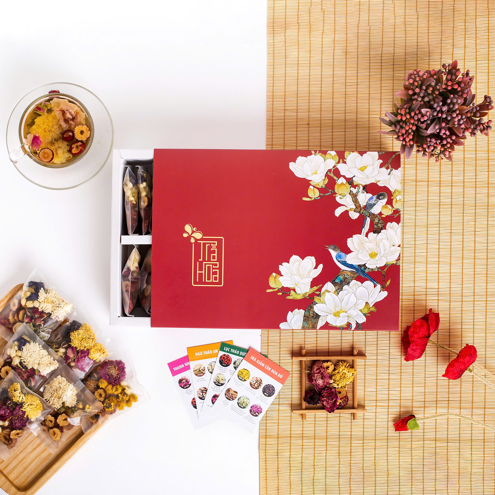 Hộp trà sấy lạnh REDMELON 28 gói